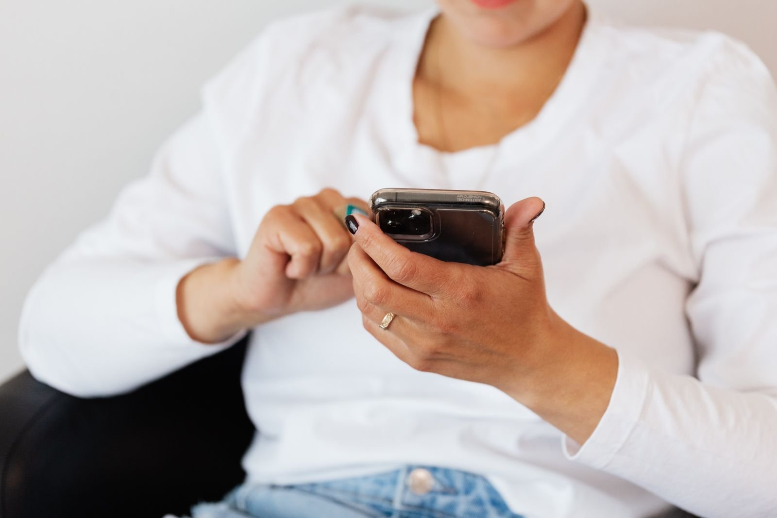 Social media marketing on a smartphone
